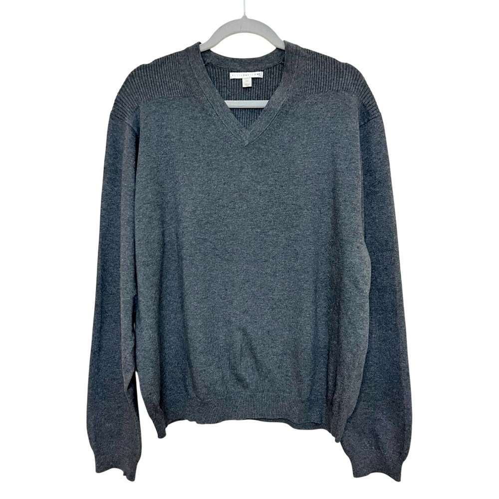 Cutter & Buck V Neck Sweater with BIC Embroidery. NWOT